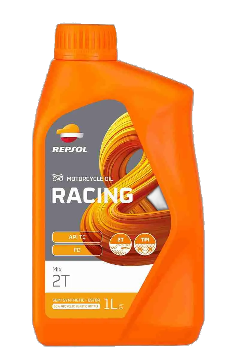 Repsol Racing Mix 2T pre-mix two-stroke oil 1 litre bottle — Anstis Motorsport