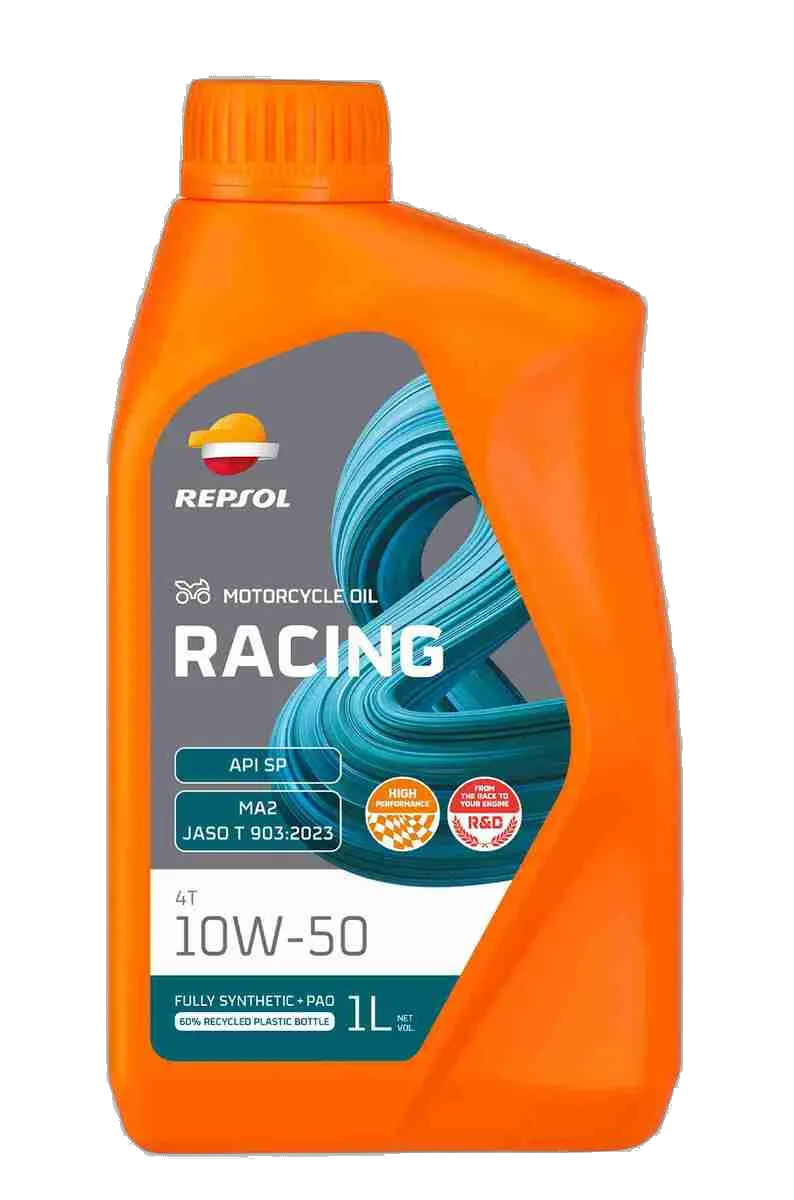 Repsol Racing Oil 10W-50 four-stroke motorcycle engine oil 1 litre — Anstis Motorsport